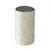 Silver Crushed Mosaic Votive + Vase