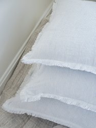 Sky Blue Pinstripe So Soft Linen Pillow