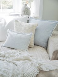 Sky Blue Pinstripe So Soft Linen Pillow