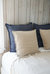 So Soft Navy Blue Linen Pillow