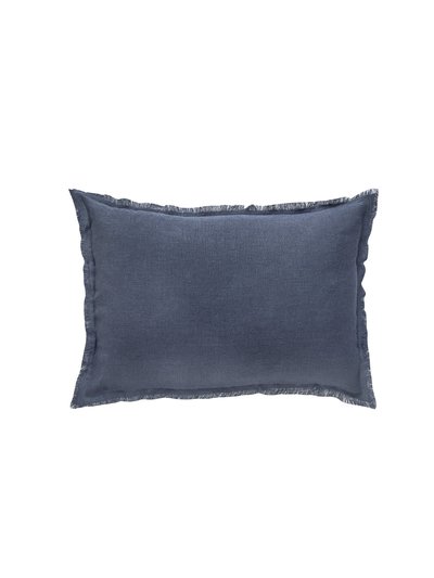 Anaya Home So Soft Navy Blue Linen Pillow product