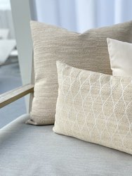 Summer Flora Beige Indoor and Outdoor Pillow