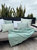 Summer Twist Aqua 20x20 Indoor Outdoor Pillow