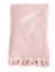 Turkish Cotton Herringbone Throw With Tassels 55 x 75 - Palm Beach Pink