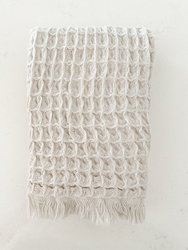 Turkish Cotton Waffle Hand Towel - Set Of 2 - Antique Beige