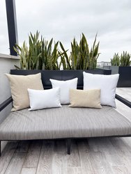 White Boucle 20x20 Indoor Outdoor Pillow