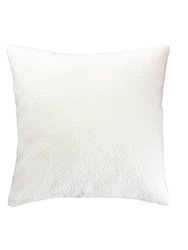 White Boucle 24x24 Indoor Outdoor Pillow - White