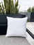 White Boucle 24x24 Indoor Outdoor Pillow