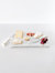 White Marble Cheese Board & Knive Set With Mother Of Pearl Inlay