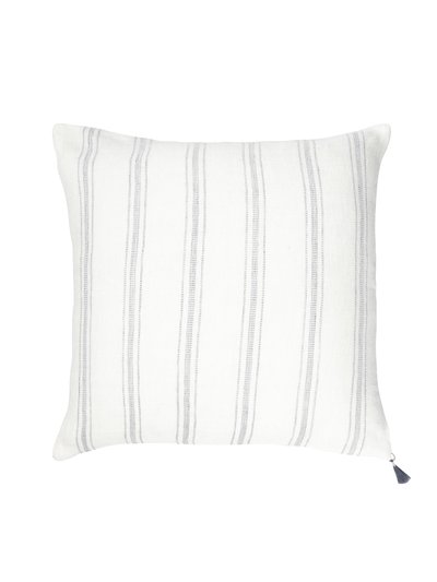 Anaya Home White With Grey Stripes Linen Pillow product