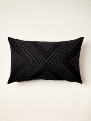 Organic Cotton Geo Lumbar Pillow Cover