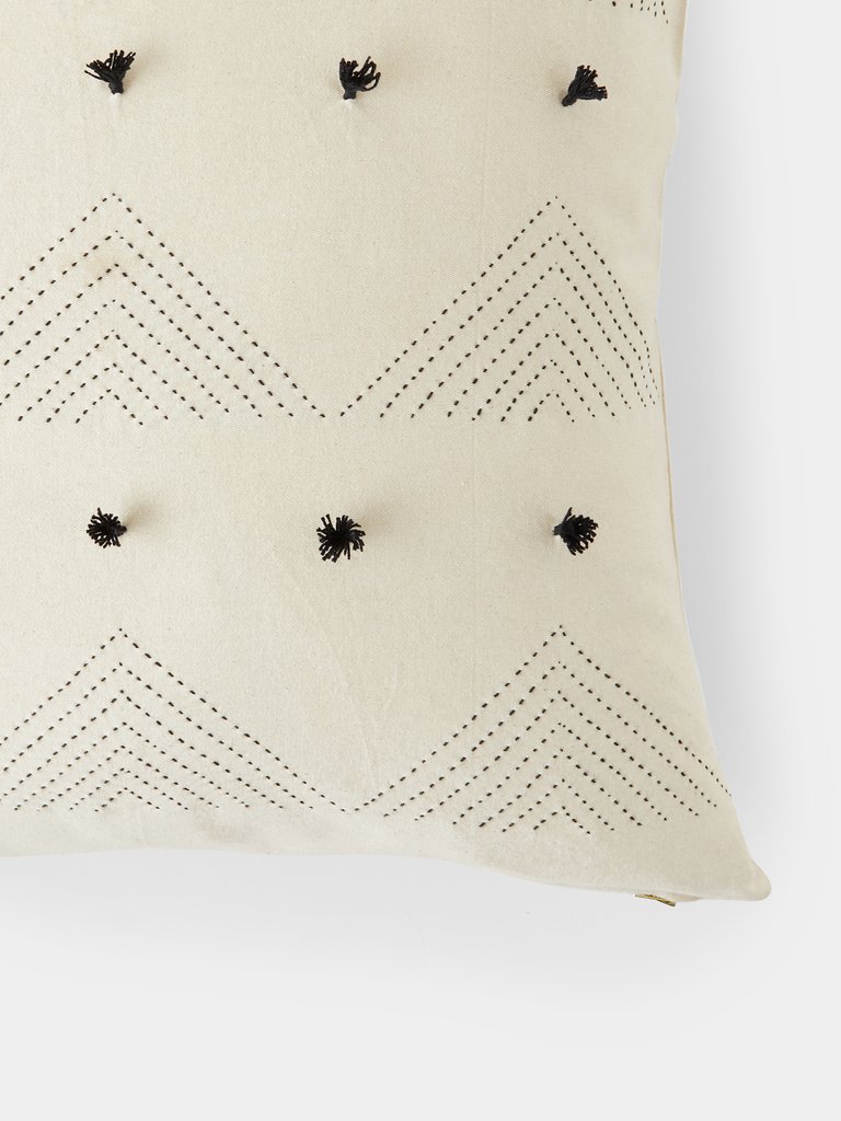 Organic Cotton Triangle Throw Pillow Cover