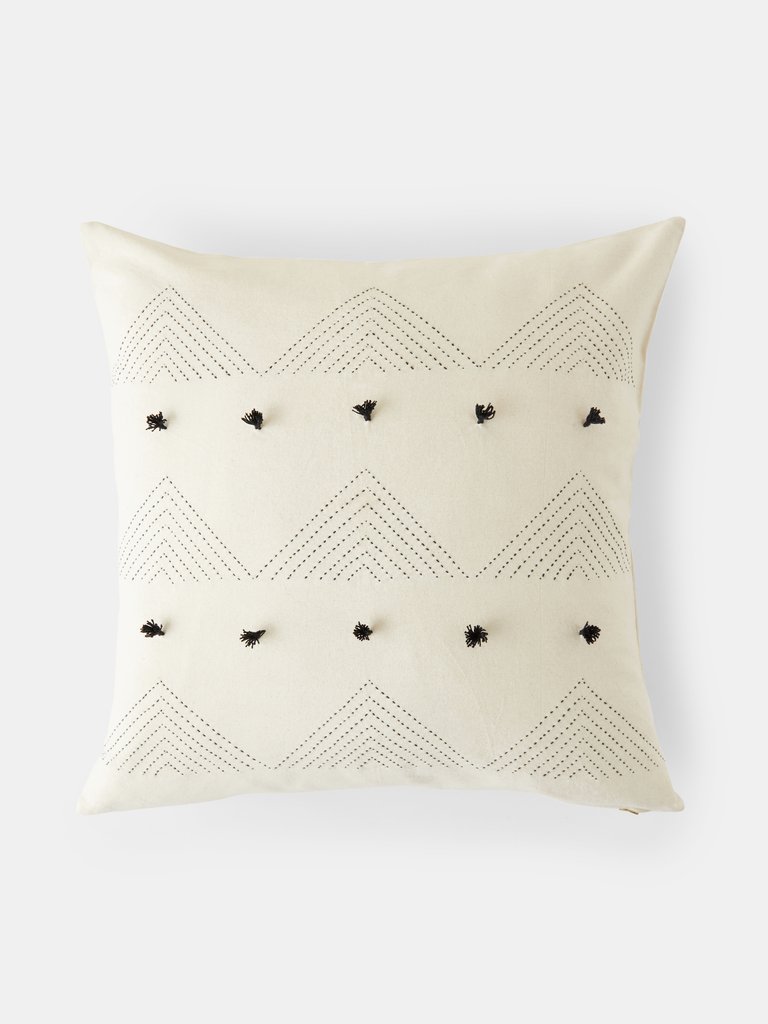 Organic Cotton Triangle Throw Pillow Cover