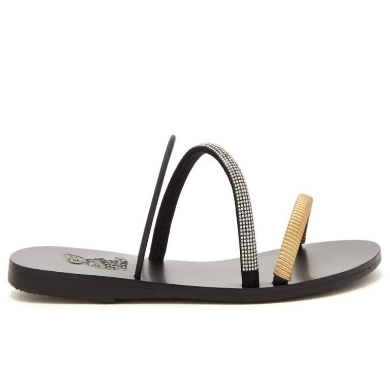 Polytimi Sandal - Black-Metal