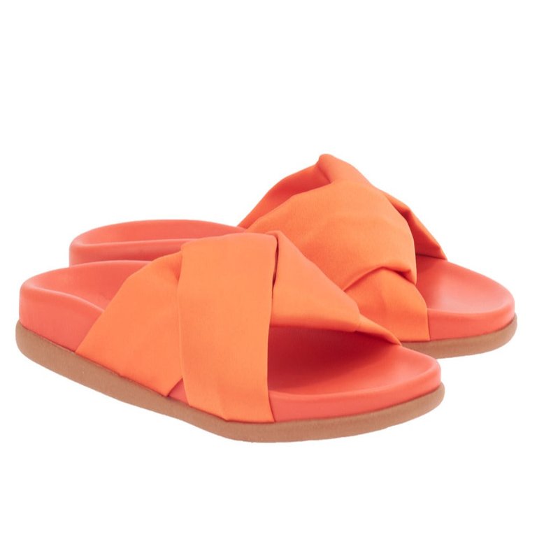Whitney Footbed Sandal - Coral