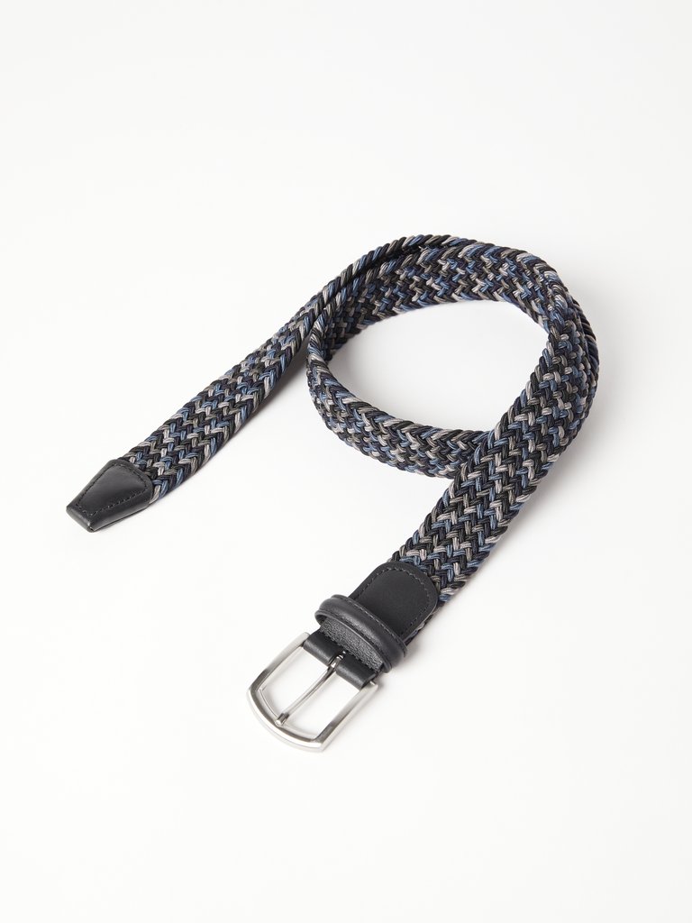 Anderson's Woven Textile Belt - Blue Grey 095