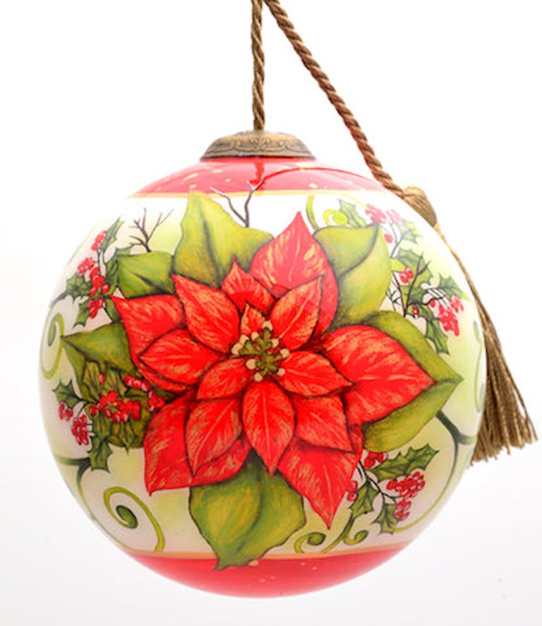 Christmas Flower Poinsettia Ornament