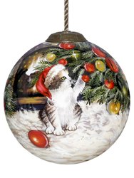 Christmas Kitten Ornament
