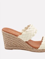 Women's Aria Espadrille Wedge Sandal - White