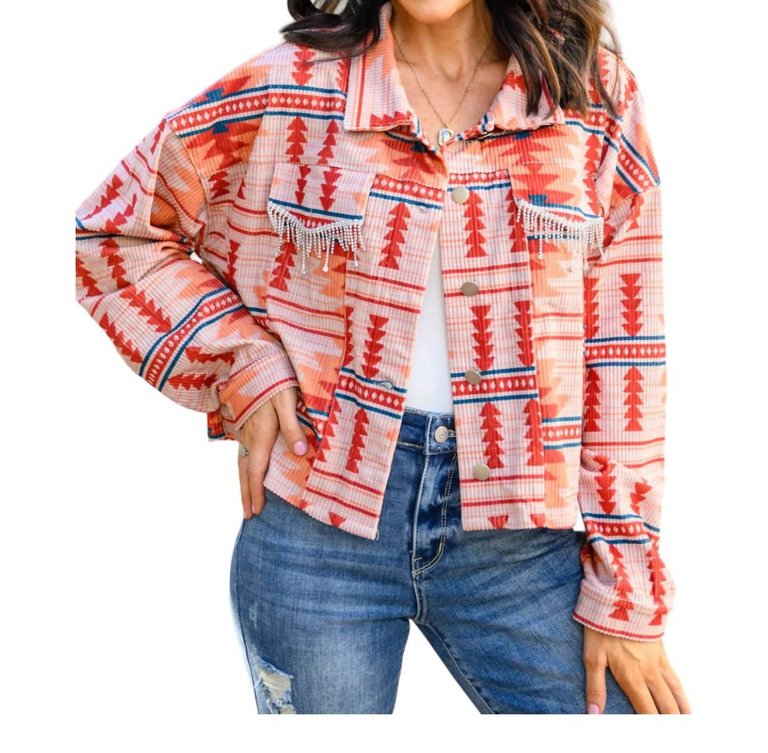 Breaking Free Jacket In Western Print - Western Print