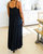 Classically Cool Tiered Maxi Dress In Black