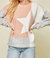 Color Block Star Sweater - Ivory Blush