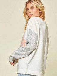 Color Block Star Sweater