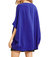 Dolman Sleeve Poncho Style Top In Royal Blue