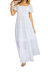 Easy On Me Maxi Dress In White - White