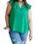 Fantastic Ruffle Sleeve Top In Kelly Green - Kelly Green