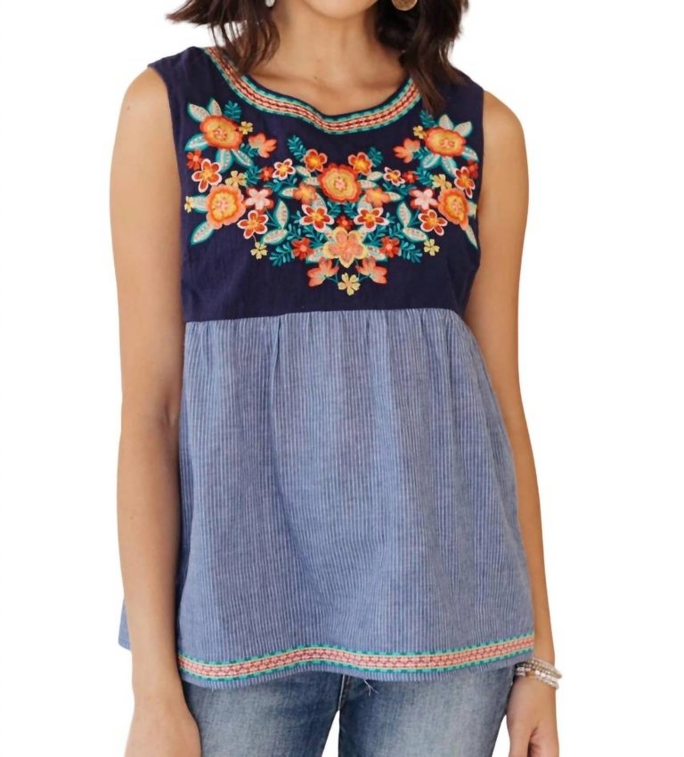 Harmony Top In Blue - Blue