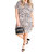 Just Around The Corner Dress In Black Print Multi - Black Print Multi