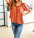 Luisa Embroidered Blouse In Orange