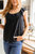 Parisian Stroll Lace Blouse In Black