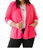 Pop Of Polka Blazer In Pink - Pink