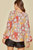 Retro Print Blouse - Rust