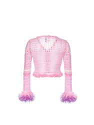 Baby Pink Handmade Knit Sweater