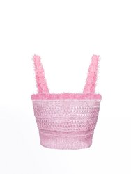 Baby Pink Handmade Knit Top