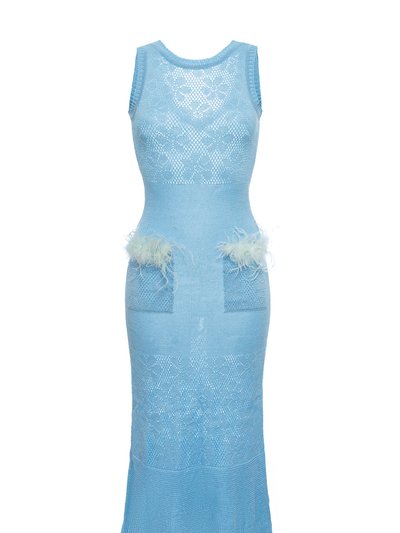 ANDREEVA Blue Rose Knit Dress product