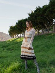Brown Sundown Handmade Knit Dress