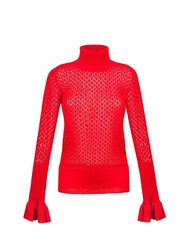 Favorite Knit Turtleneck - Red