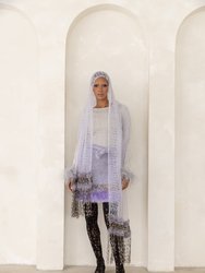Grey Cashmere Handmade Knit Shawl