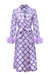 Lavender Coat № 23 With Detachable Feathers Cuffs - Lavender