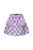 Lavender Skirt With Feathers Details - Lavender