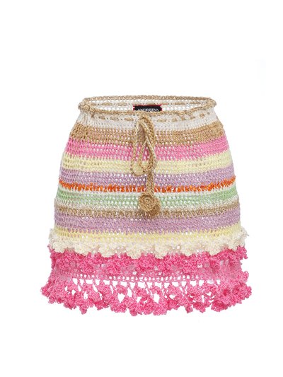 Andreeva Malva Multicolor Handmade Crochet Mini Skirt product