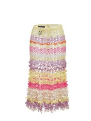 Malva Multicolor Handmade Crochet Skirt - Multicolor