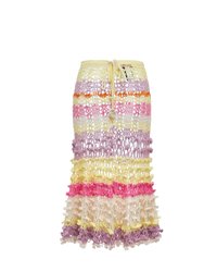 Malva Multicolor Handmade Crochet Skirt