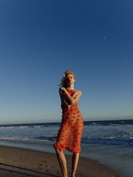 Malva Orange Handmade Crochet Dress
