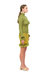 Mini Green Knit Skirt With Handmade Knit DetailsK