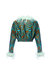 Mint Marilyn Jacket With Feathers